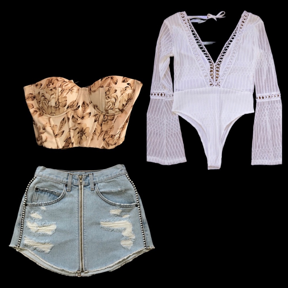 3 PC Womens Juniors Clothing Lot Bundle (Lf/Carmar)